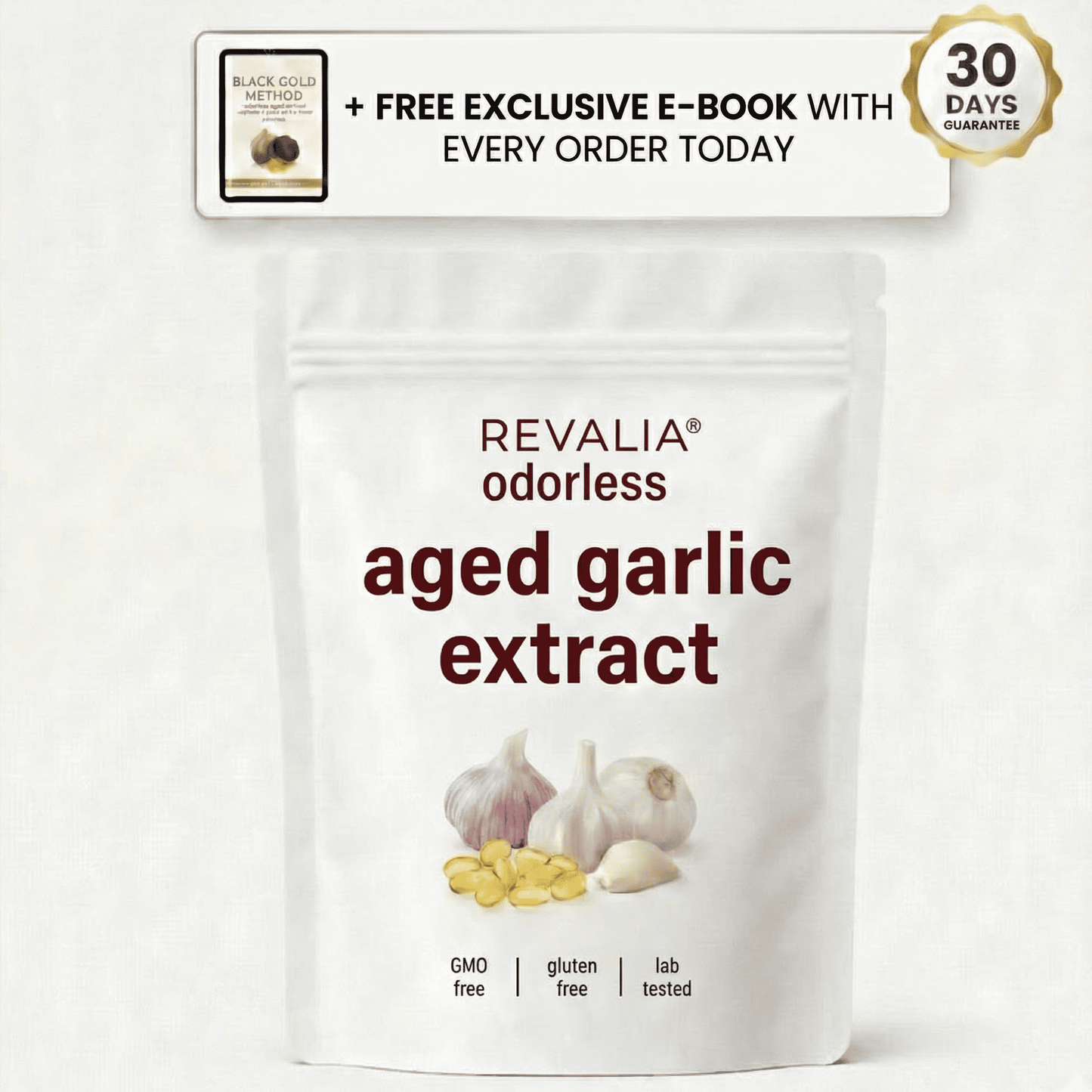 Aged Garlic Extract - 7500mg Odorless Softgels